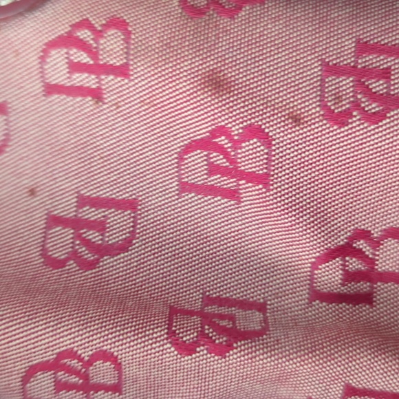 VINTAGE DOONEY & BOURKE RED SIGNATURE MINI DRAWSTRING BUCKET HANDBAG - Picture 11 of 15